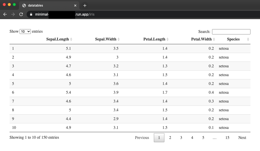 What&rsquo;s Next?datatable example